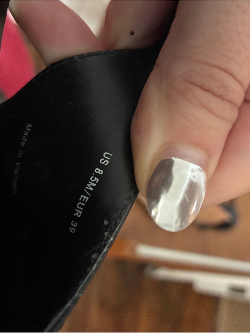 Vince Black Leather Slingback Heels - Picture 5 of 6